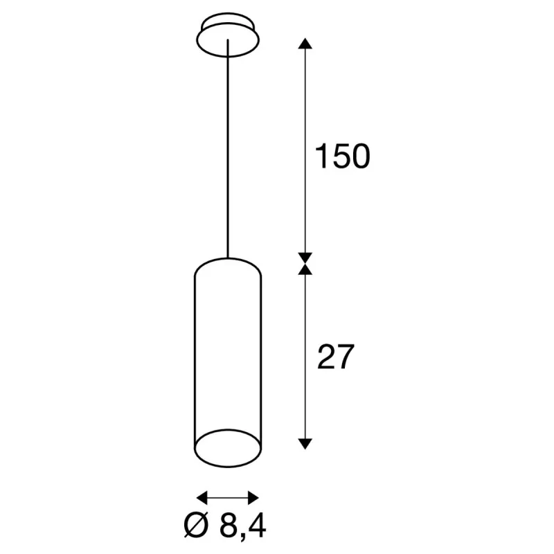 ANELA, suspension intérieure, noir, LED, 11W, 3000K, variable