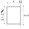 MOBALA, encastré mural intérieur, blanc mat, LED, 1,3W, 3000K