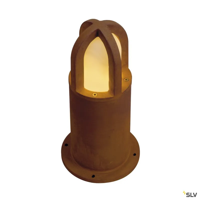 RUSTY® CONE 40, borne extérieure, rouille, E27, 11W max, IP54