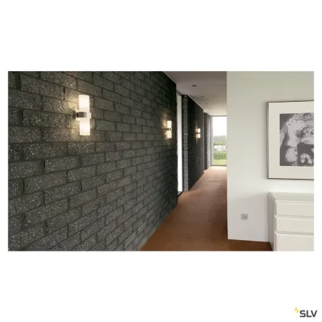 DENA 30, applique intérieure, alu brossé, E14/C35, 2x 40W max