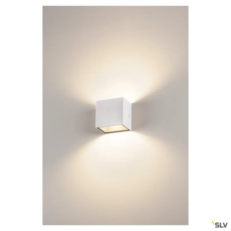 SITRA CUBE, applique extérieure, blanc, LED, 10W, 3000K, IP44