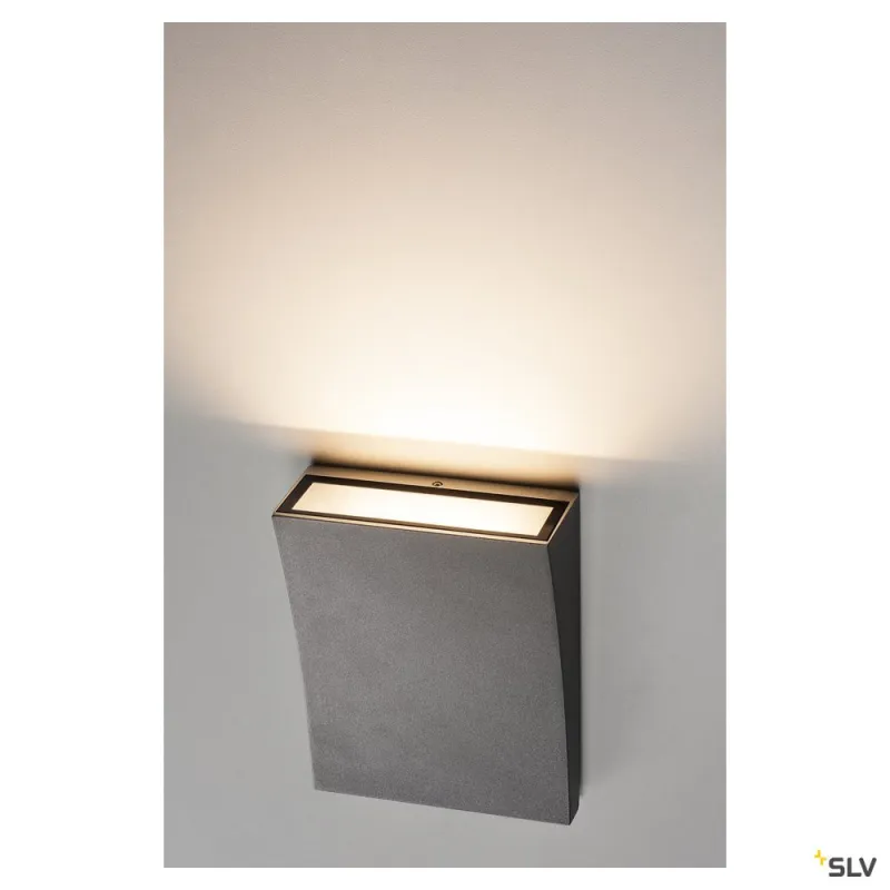 DELWA, applique extérieure, anthracite, LED, 10W, 3000K, IP44