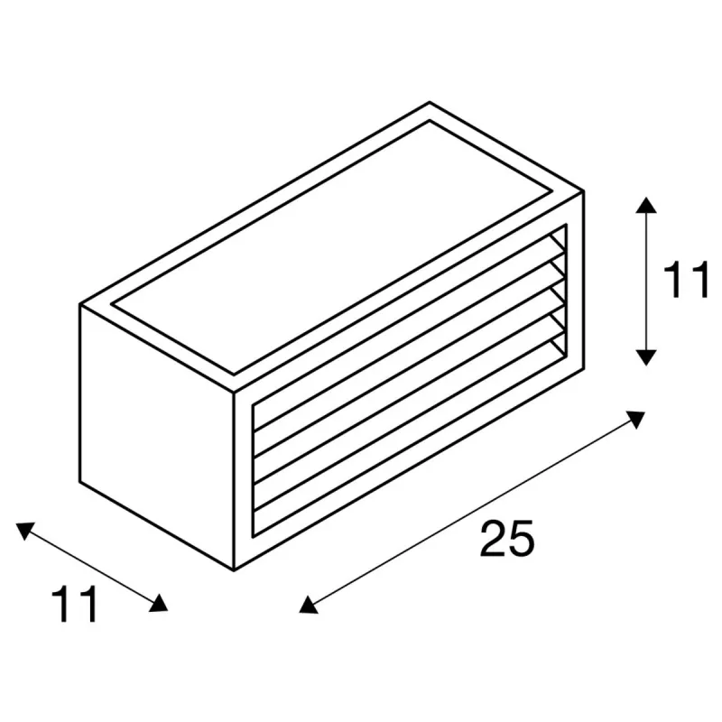 BOX-L, applique extérieure, anthracite, LED, 19W, 3000K, IP54