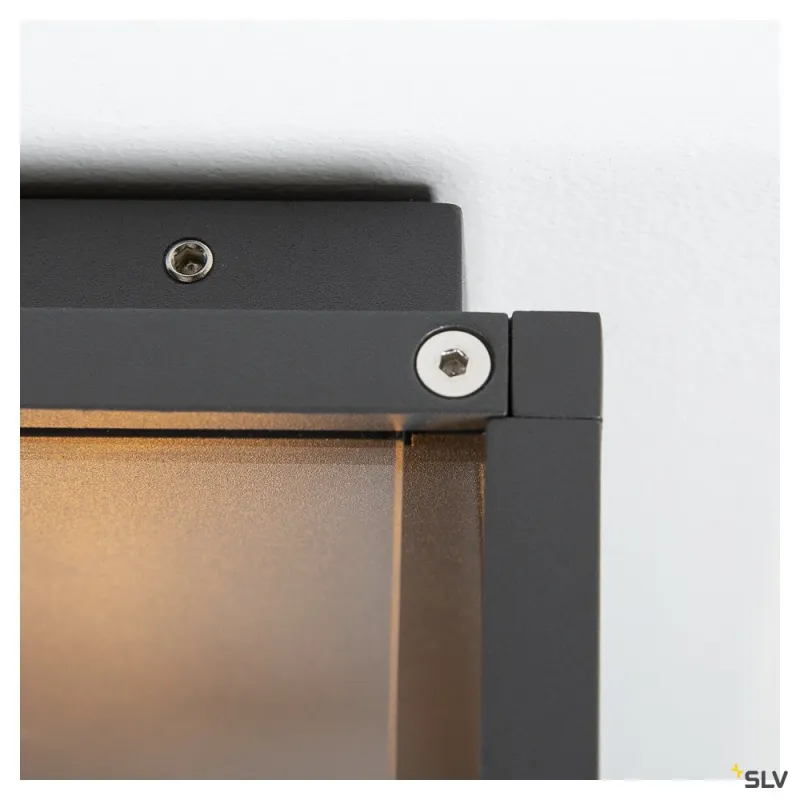 QUADRULO, applique extérieure, anthracite, E27, 15W max, IP44