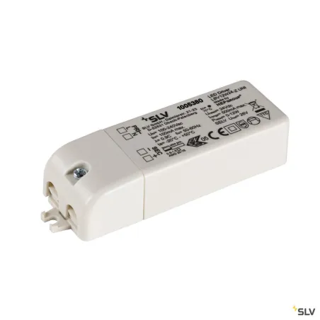Alimentation LED, intérieur, blanc, 12W, 24V, avec serre-câble