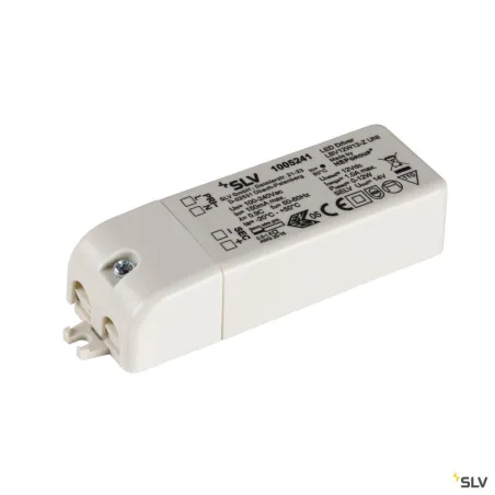 Alimentation LED, intérieur, blanc, 12W, 12V, avec serre-câble