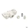 Adaptateur rail 3 allumages pour suspensions, intérieur, blanc