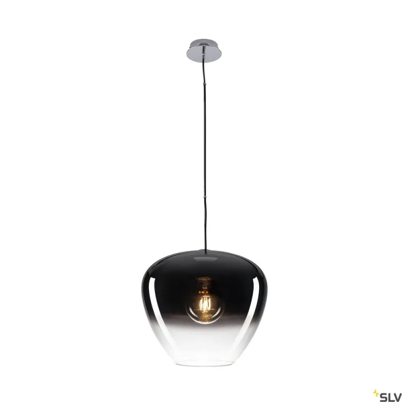 PANTILO CONVEX 40, suspension intérieure, chrome, E27, 40W max
