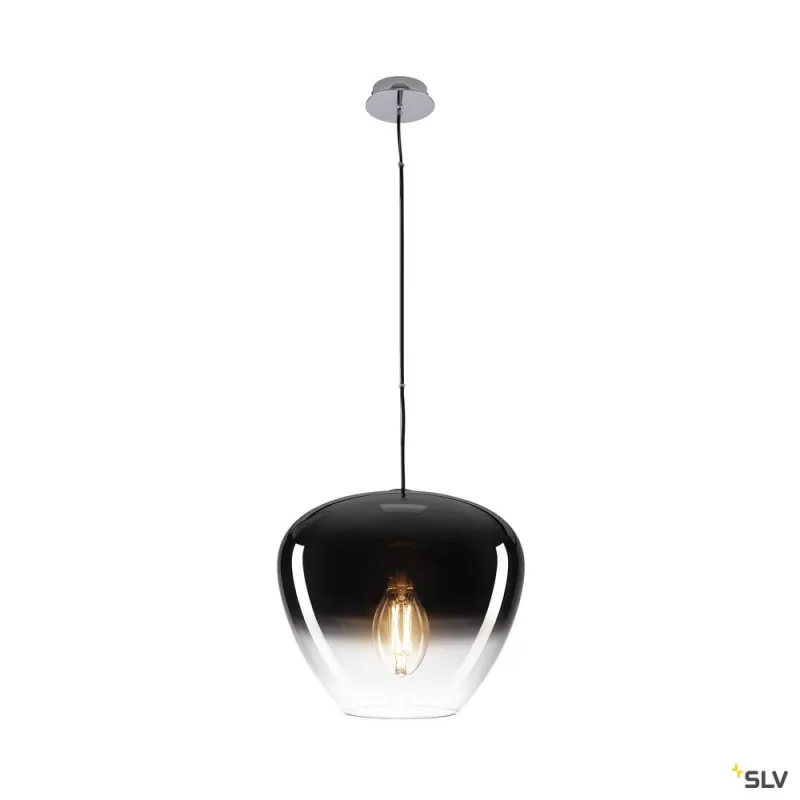 PANTILO CONVEX 40, suspension intérieure, chrome, E27, 40W max