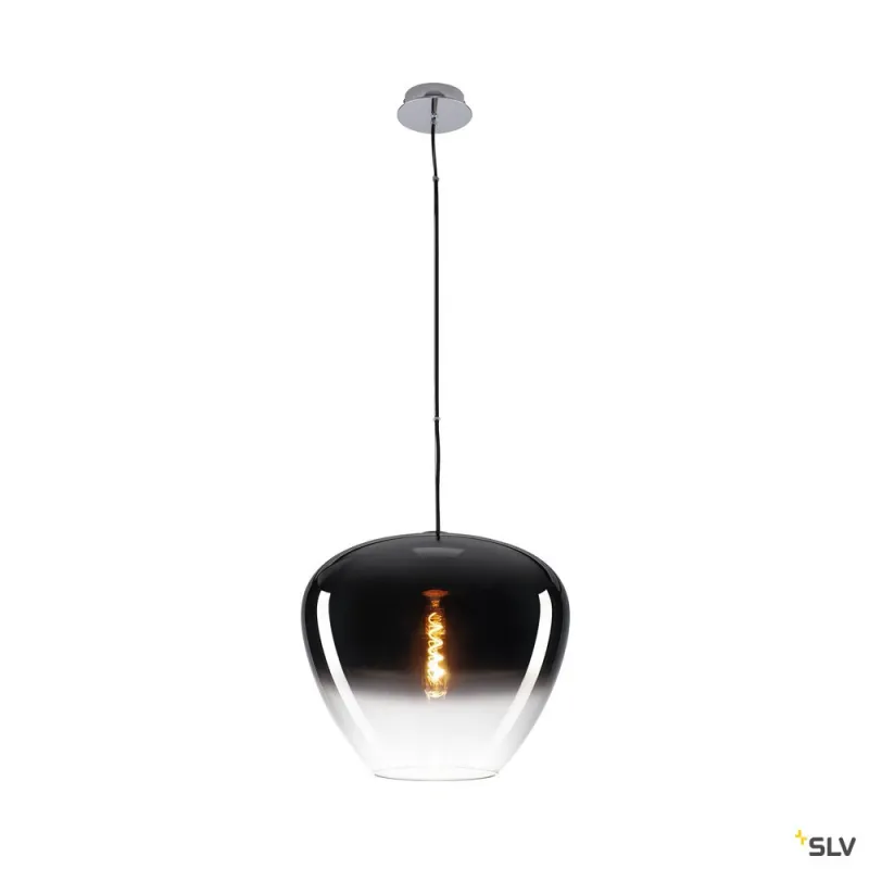 PANTILO CONVEX 40, suspension intérieure, chrome, E27, 40W max