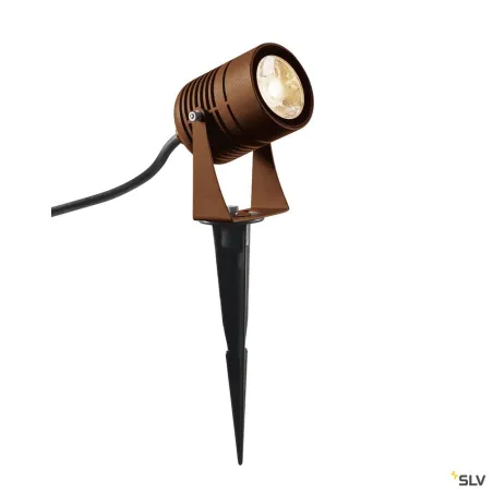 LED SPIKE, projecteur extérieur, rouille, LED, 6W, 3000K, IP55