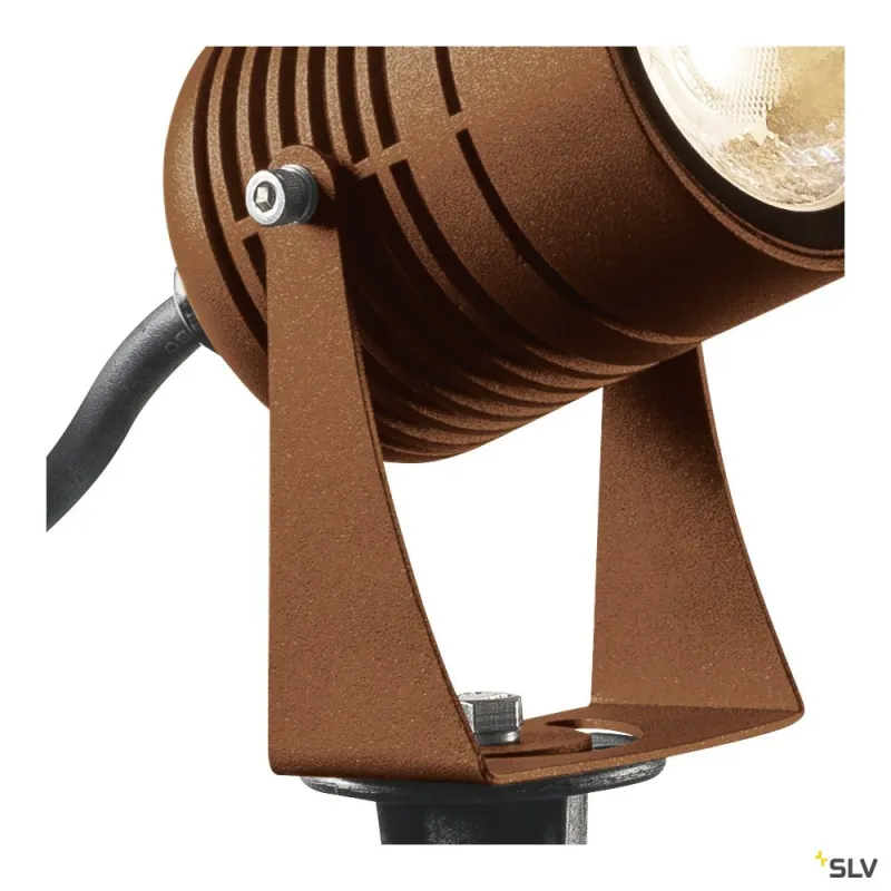 LED SPIKE, projecteur extérieur, rouille, LED, 6W, 3000K, IP55