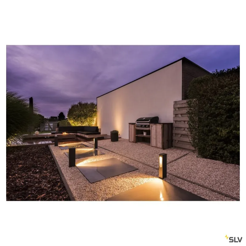 SLOTBOX 40, borne extérieure, anthracite, LED, 8W, 3000K, IP44