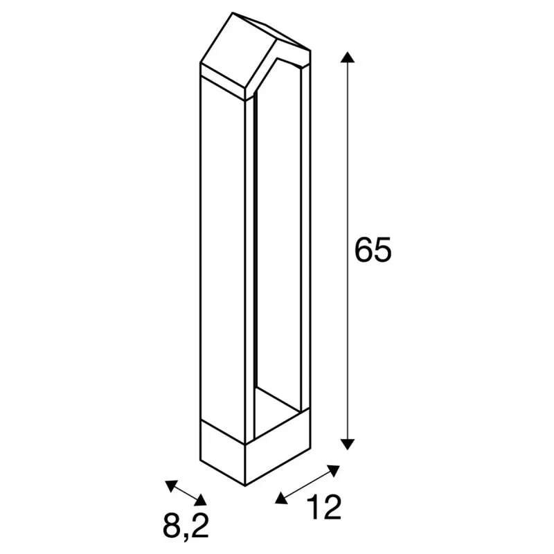 RASCALI 65, borne extérieure, anthracite, LED, 8W, 3000K, IP65