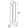 RASCALI 65, borne extérieure, anthracite, LED, 8W, 3000K, IP65