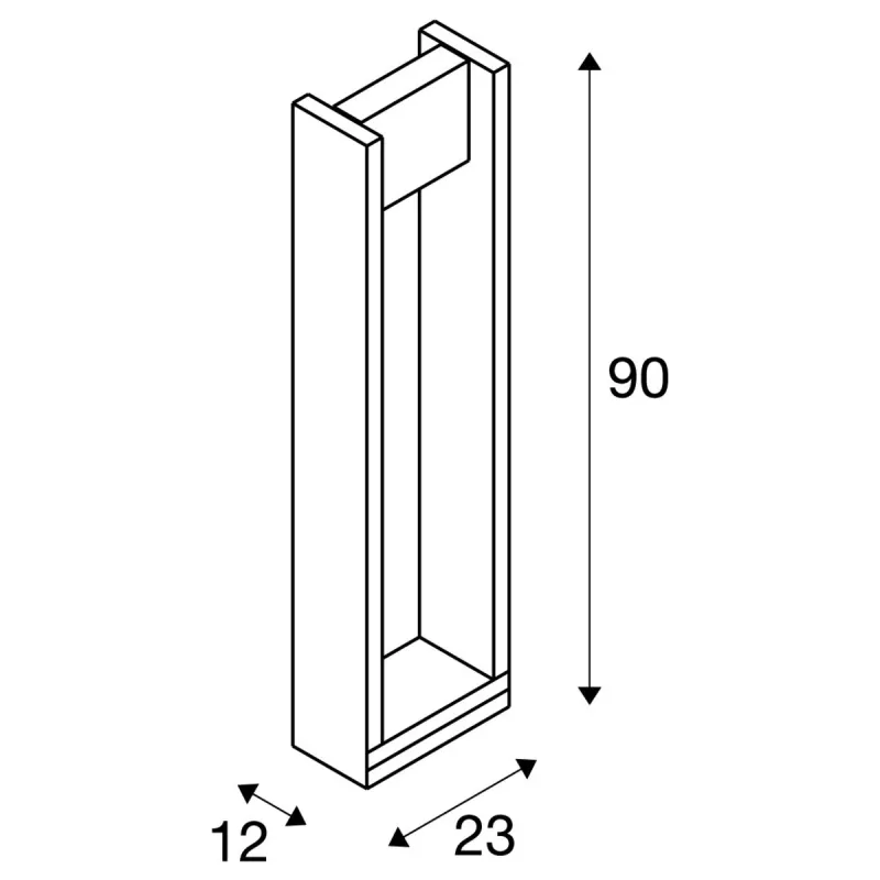 QUAD POLE, borne extérieure, anthracite, LED, 18W, 3000K, IP65