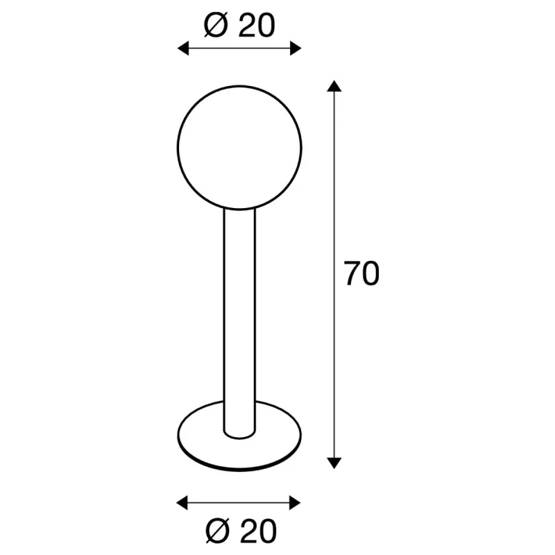 GLOO PURE 70, borne extérieure, anthracite, E27, 23W max, IP44