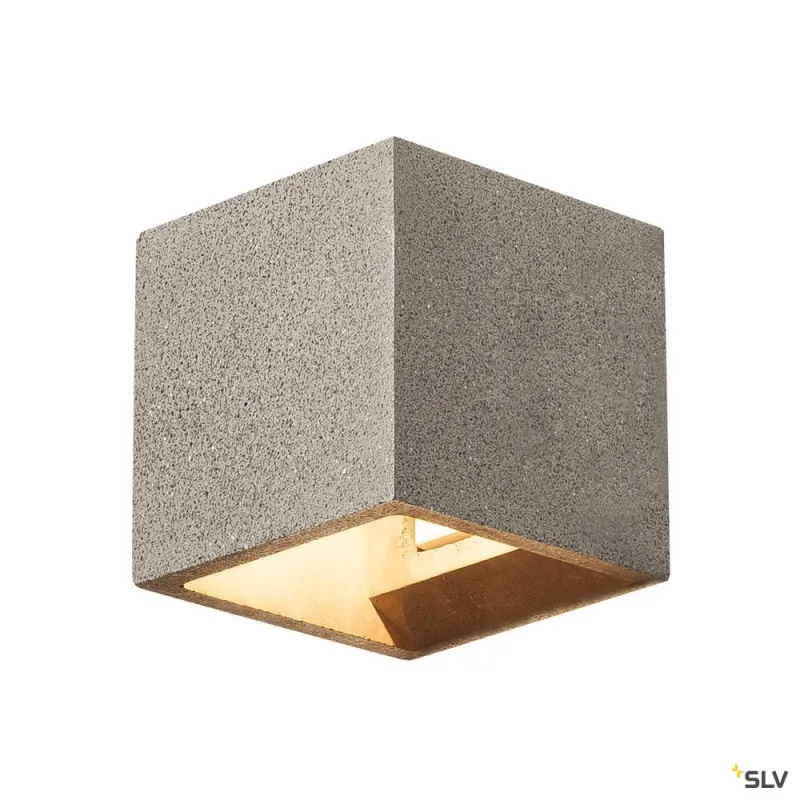 SOLID CUBE, applique intérieure, noir, G9/QT14, 25W max, béton