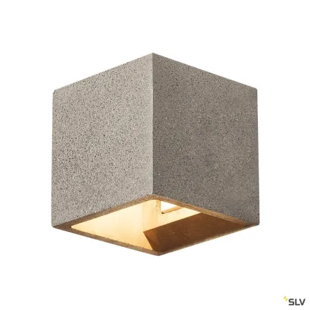 SOLID CUBE, applique intérieure, noir, G9/QT14, 25W max, béton
