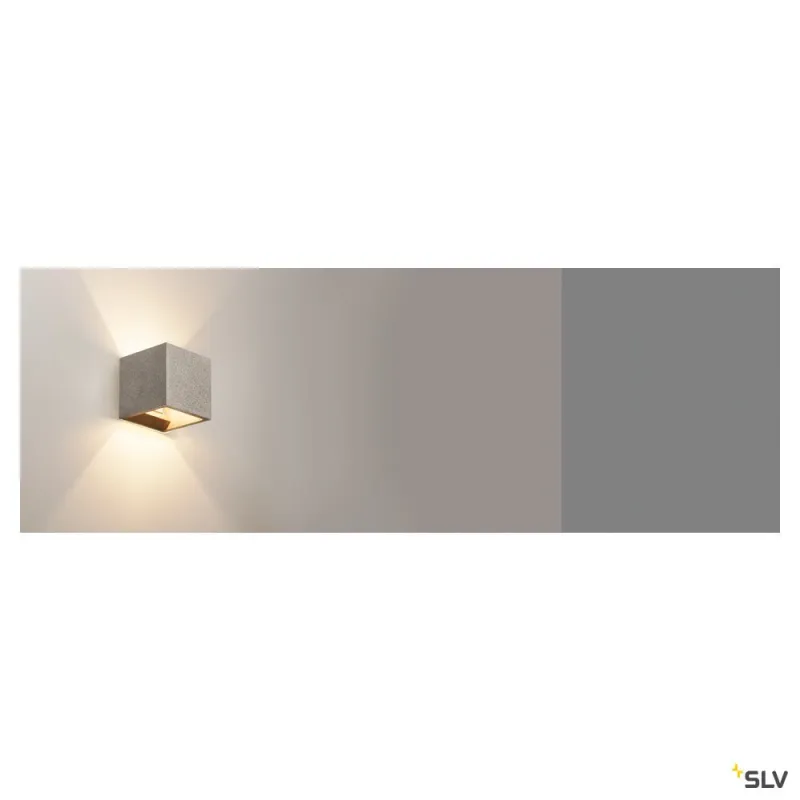 SOLID CUBE, applique intérieure, noir, G9/QT14, 25W max, béton