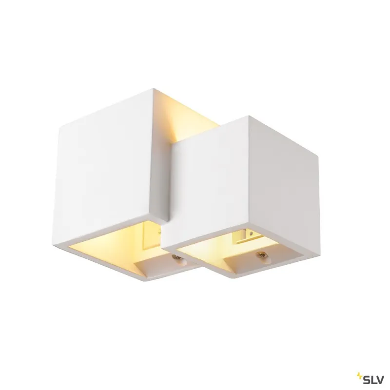 PLASTRA, applique intérieure, cube, blanc, G9/QT14, 2x 15W max