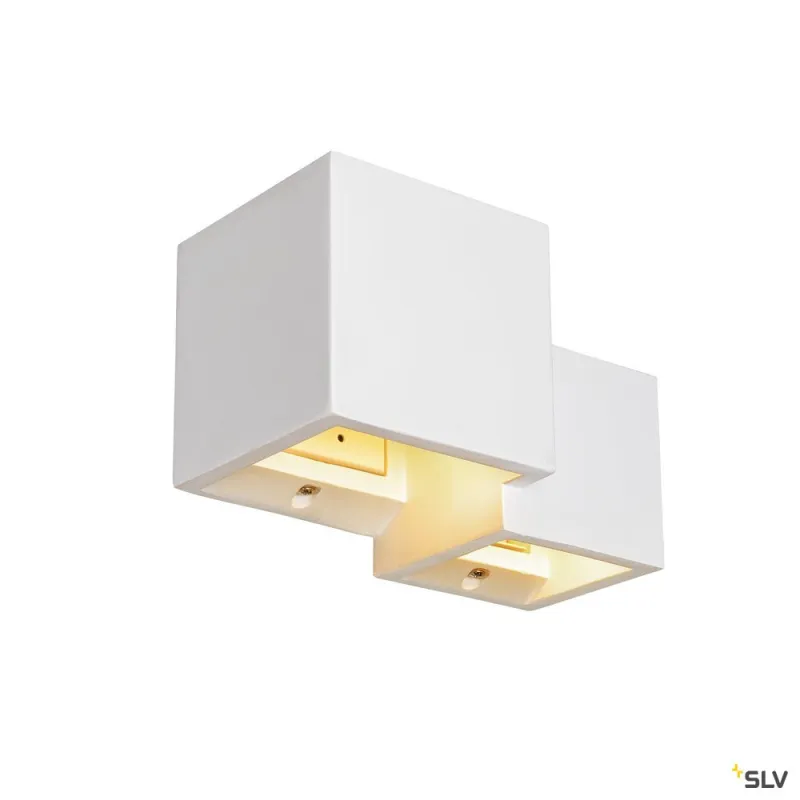 PLASTRA, applique intérieure, cube, blanc, G9/QT14, 2x 15W max