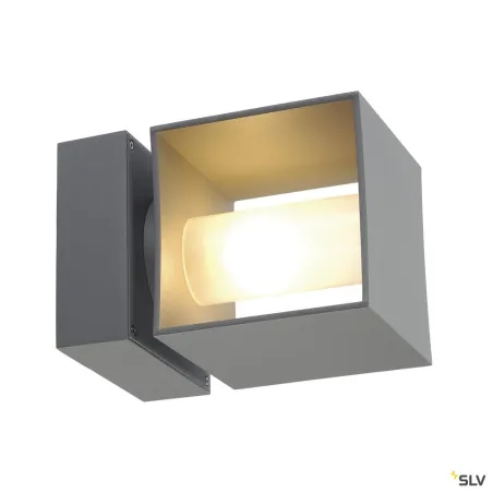 SQUARE TURN, applique extérieure, gris, G9/QT14, 42W max, IP44