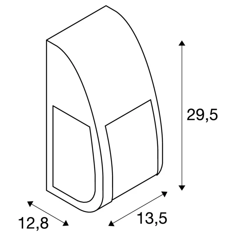 KERAS ELT, applique extérieure, anthracite, E27, 25W max, IP54