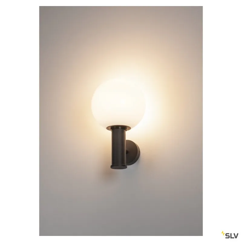 GLOO PURE, applique extérieure, anthracite, E27, 23W max, IP44