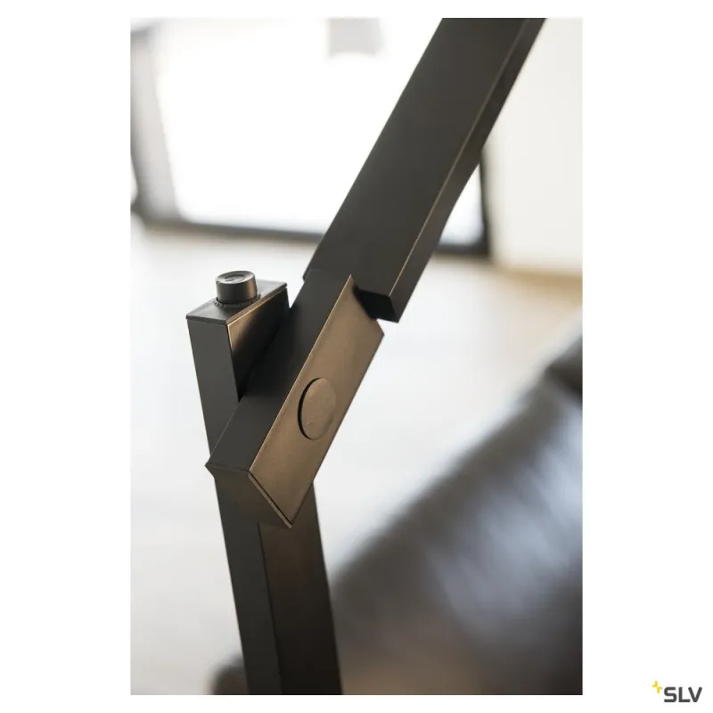 MECANICA PLUS, lampadaire intérieur, noir, LED, 7W, 2700K-6500K