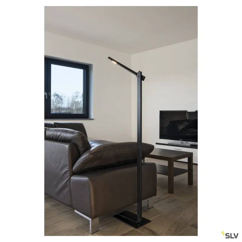 MECANICA PLUS, lampadaire intérieur, noir, LED, 7W, 2700K-6500K