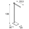 MECANICA PLUS, lampadaire intérieur, noir, LED, 7W, 2700K-6500K