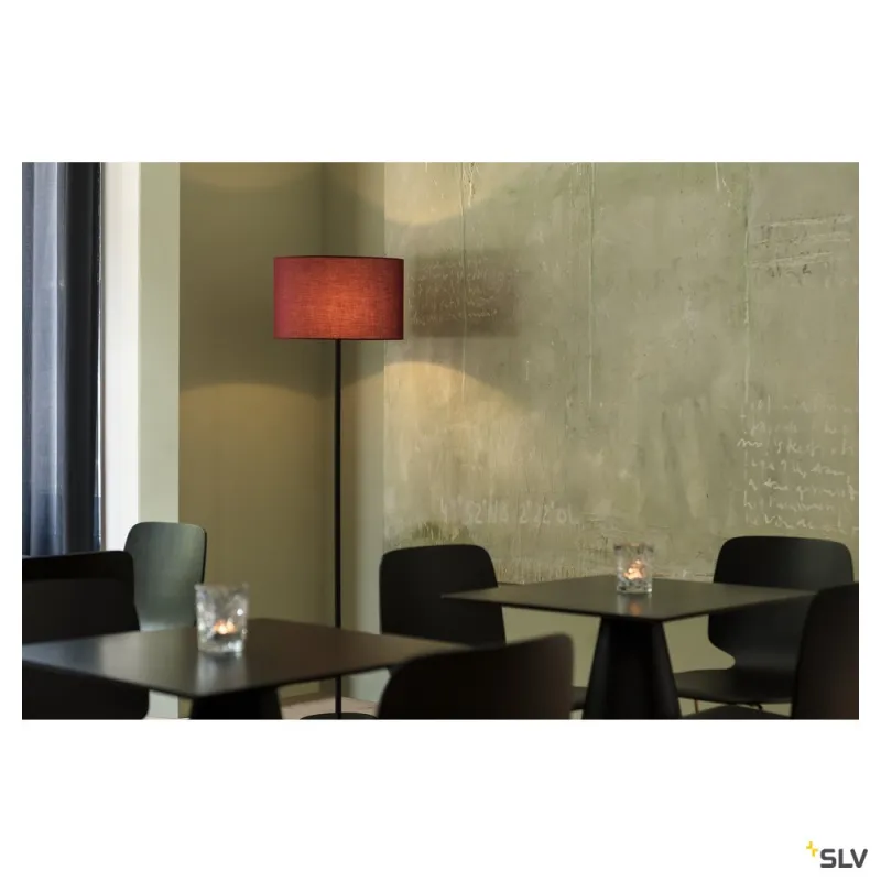 FENDA, lampadaire intérieur, noir, E27, 60W max, sans abat-jour