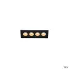 MILANDOS 4, encastré de plafond intérieur, noir, LED, 8W, 2700K
