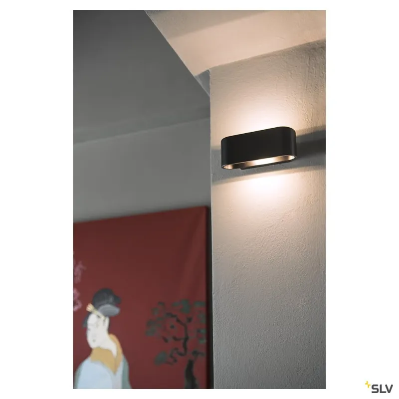 OSSA 180, applique intérieure, noir, R7s 78mm/QT-DE12, 100W max