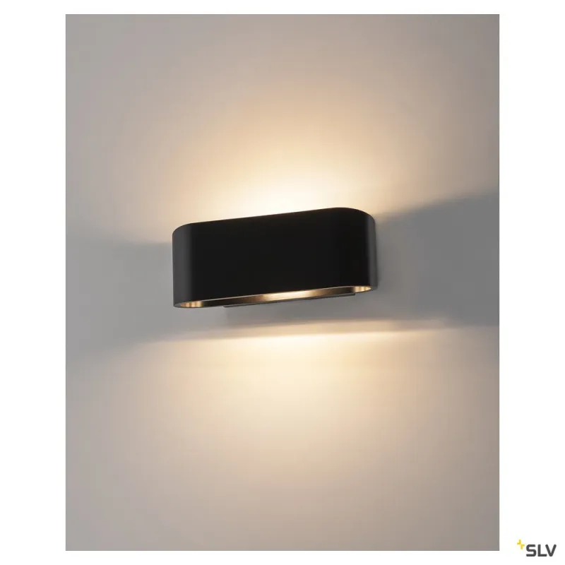OSSA 180, applique intérieure, noir, R7s 78mm/QT-DE12, 100W max