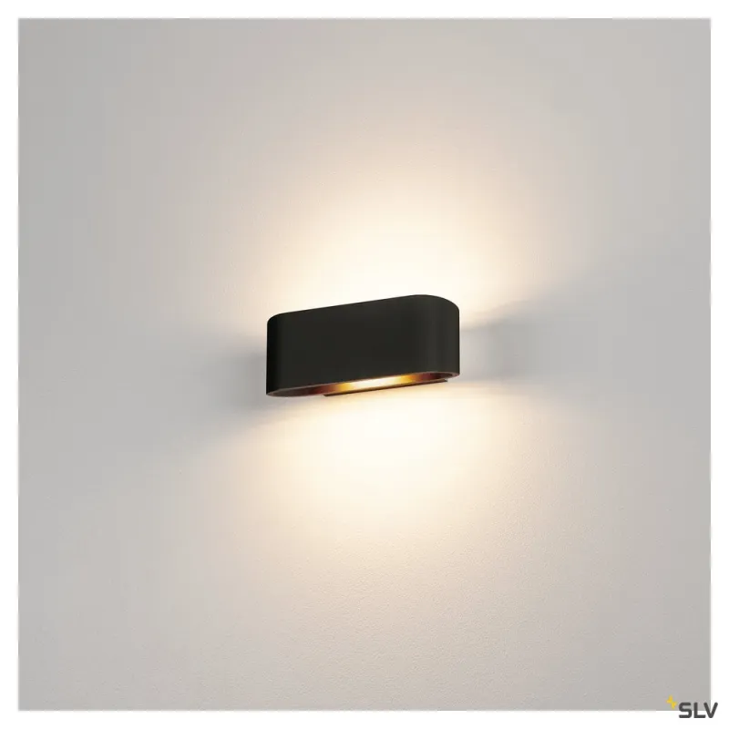 OSSA 180, applique intérieure, noir, R7s 78mm/QT-DE12, 100W max