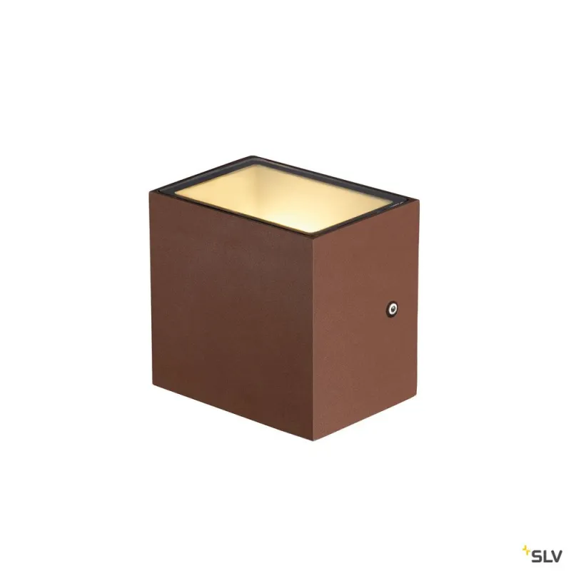 SITRA CUBE, applique extérieure, rouille, LED, 10W, 3000K, IP44