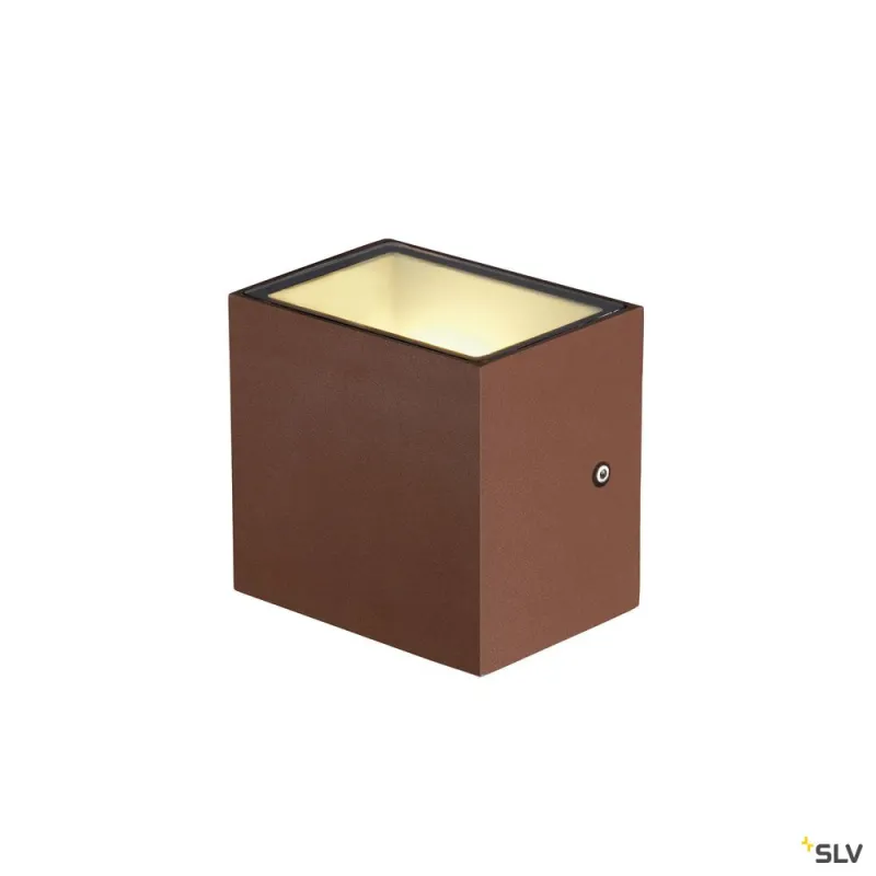 SITRA CUBE, applique extérieure, rouille, LED, 10W, 3000K, IP44