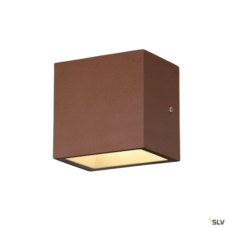 SITRA CUBE, applique extérieure, rouille, LED, 10W, 3000K, IP44