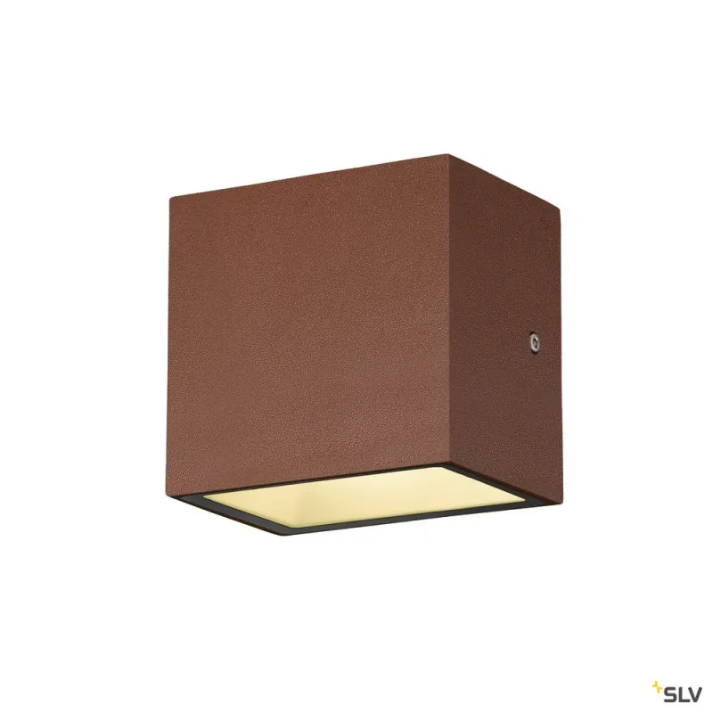 SITRA CUBE, applique extérieure, rouille, LED, 10W, 3000K, IP44