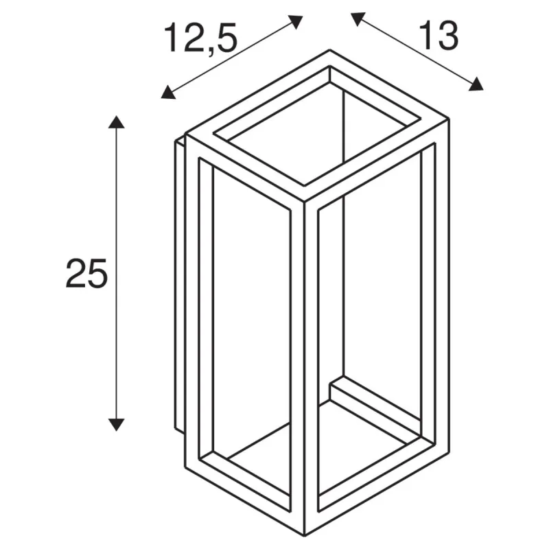 QUADRULO, applique extérieure, anthracite, LED, 8W, 3000K, IP55