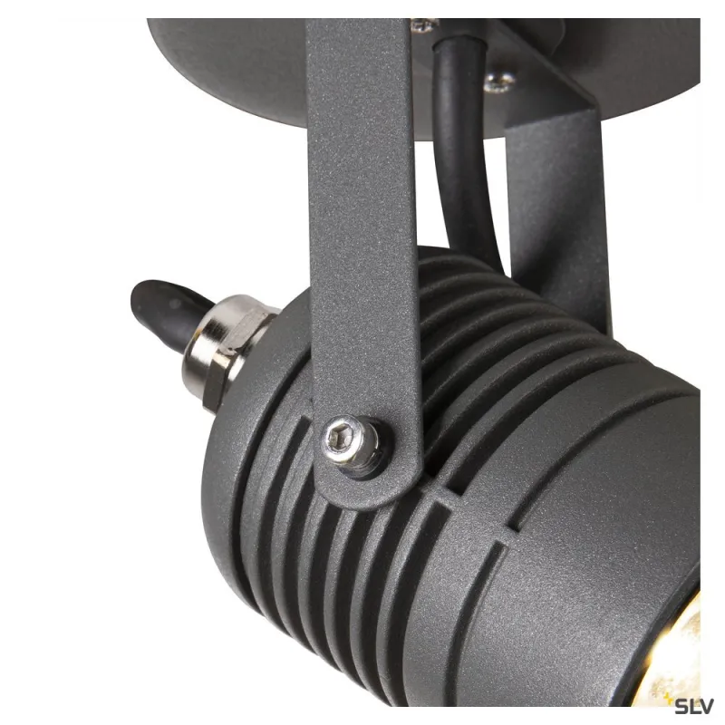 LED SPOT, applique extérieure, anthracite, LED, 6W, 3000K, IP55