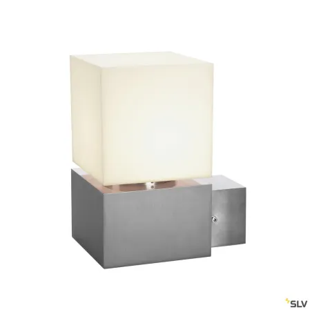 SQUARE, applique extérieure, inox, E27, 20W max, IP44, inox 304