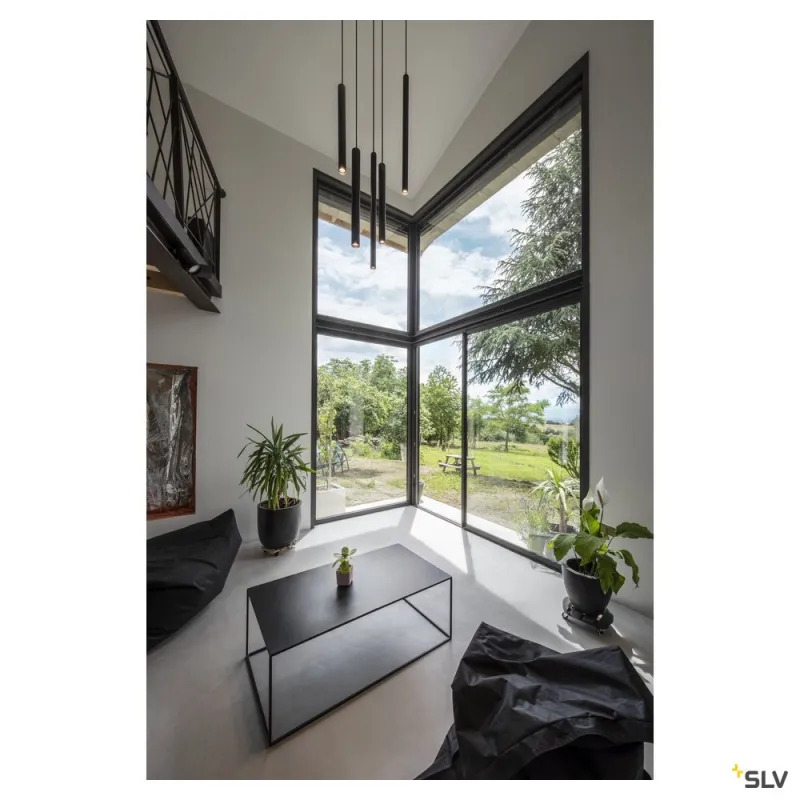HELIA 40, suspension intérieure, noir, LED, 12W, 3000K, variable