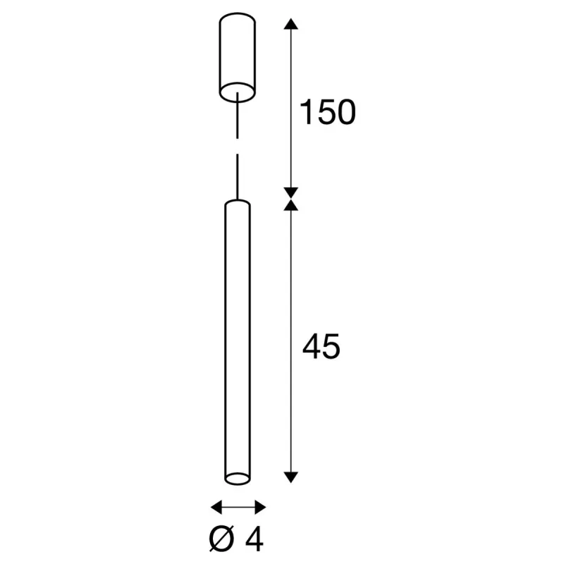 HELIA 40, suspension intérieure, noir, LED, 12W, 3000K, variable