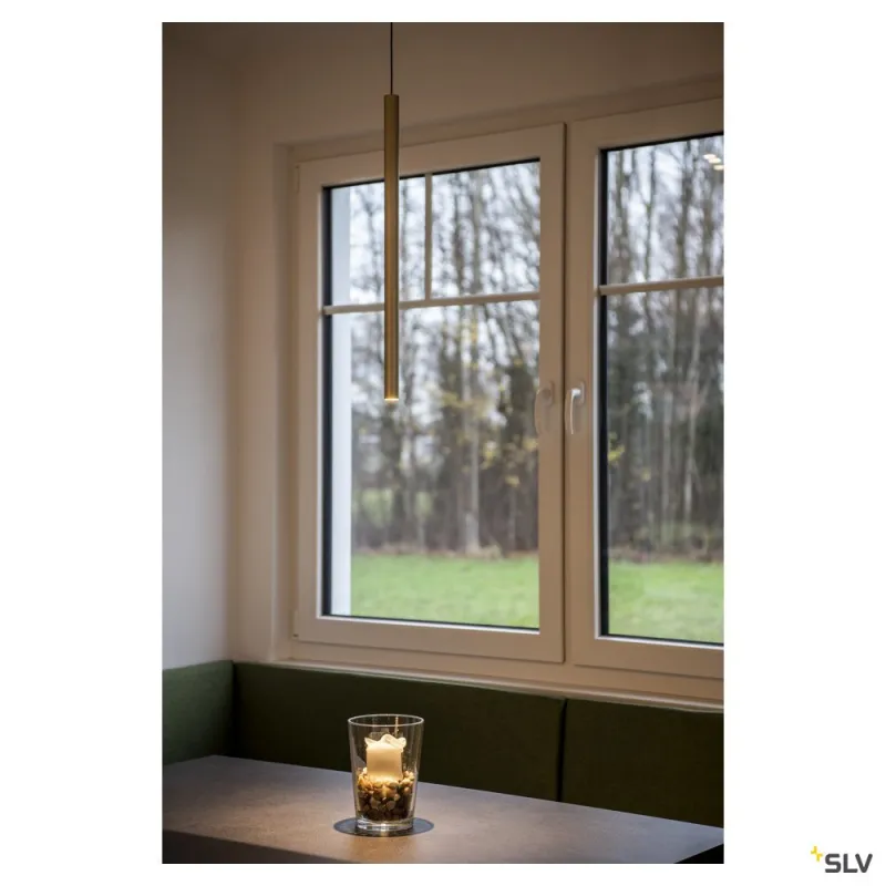 HELIA 30, suspension intérieure, laiton brossé, LED, 7,5W, 3000K