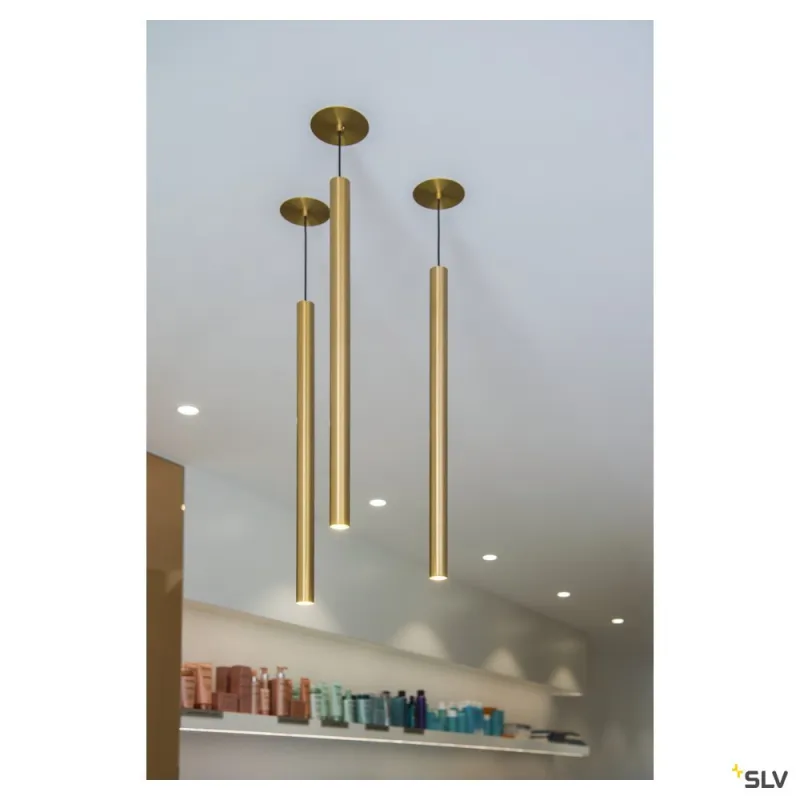 HELIA 30, suspension intérieure, laiton brossé, LED, 7,5W, 3000K