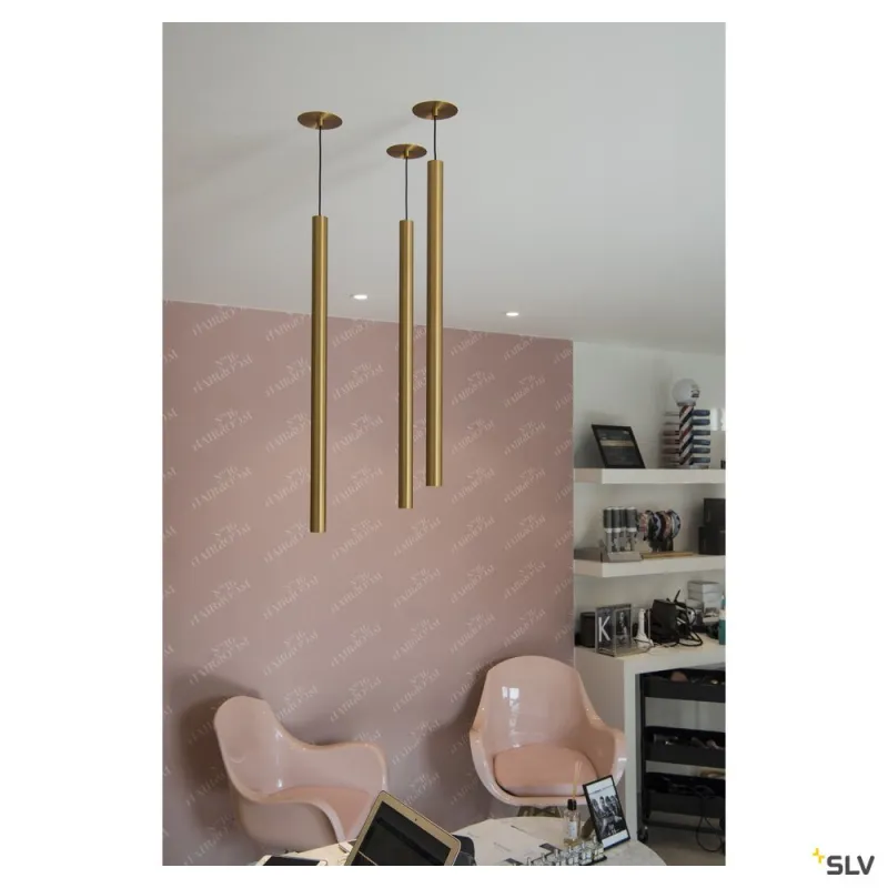 HELIA 30, suspension intérieure, laiton brossé, LED, 7,5W, 3000K