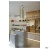 HELIA 30, suspension intérieure, laiton brossé, LED, 7,5W, 3000K